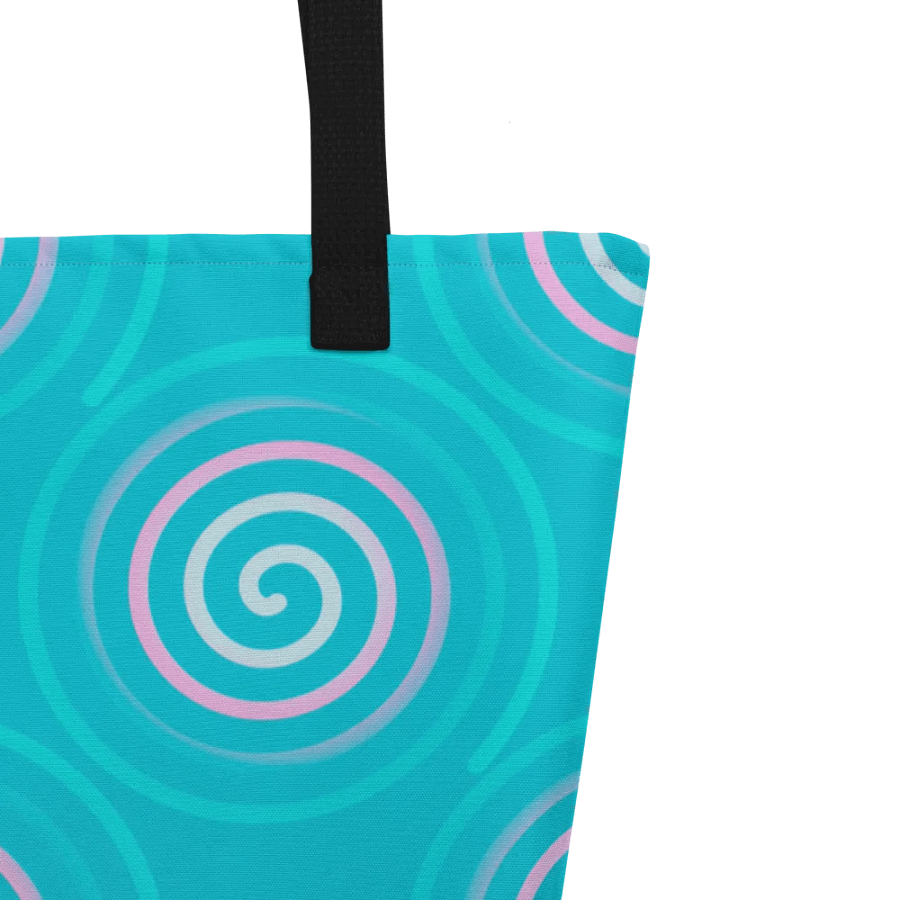 Beautiful Minimalist Ocean Swirl Pattern All Over Print Tote product image (3)