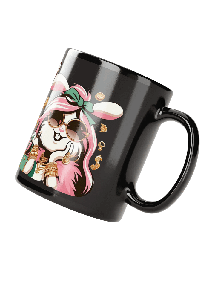 Glamorous Rabbit Trio Black Glossy Mug product image (4)