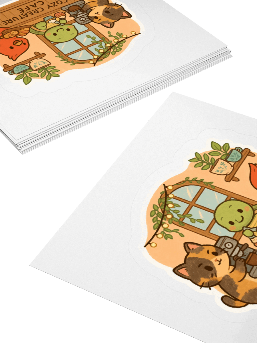 Cozy Creature Café Sticker product image (7)