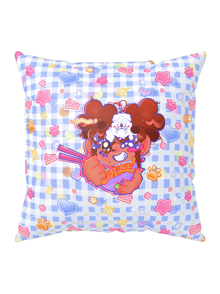 RamenDoodlesCafe Cartoon Throw Pillow product image (1)