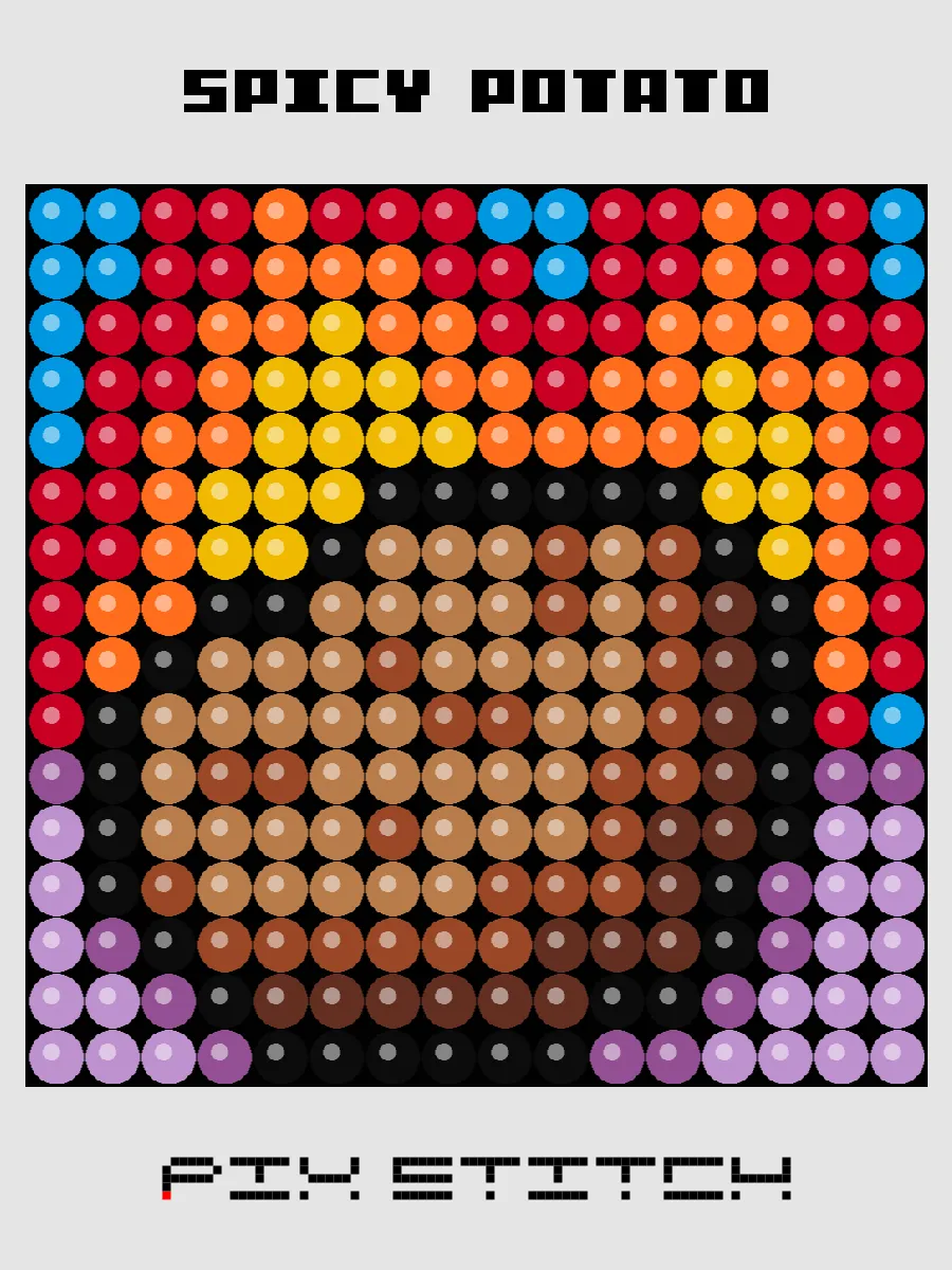 Spicy Potato Pixel Art product image (1)