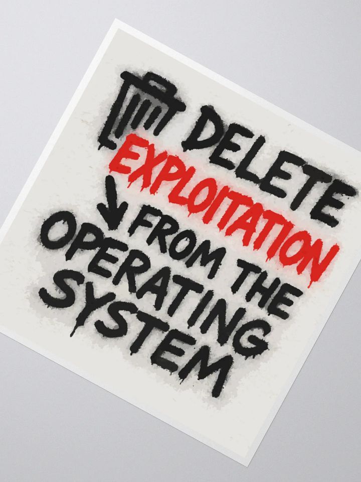 Exploitation Delete Kiss Cut Stickers product image (4)