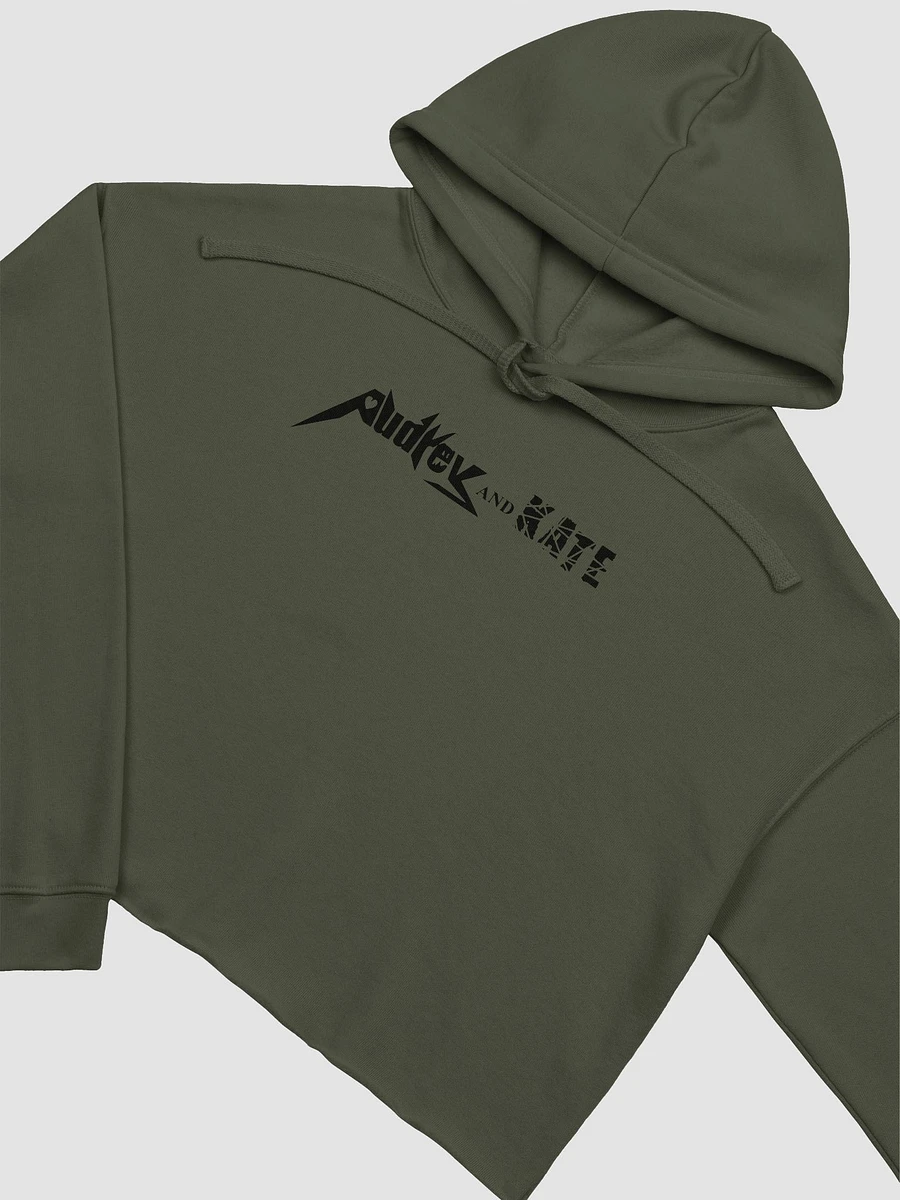 Audrey and Kate Official Black Logo Crop Hoodie product image (9)