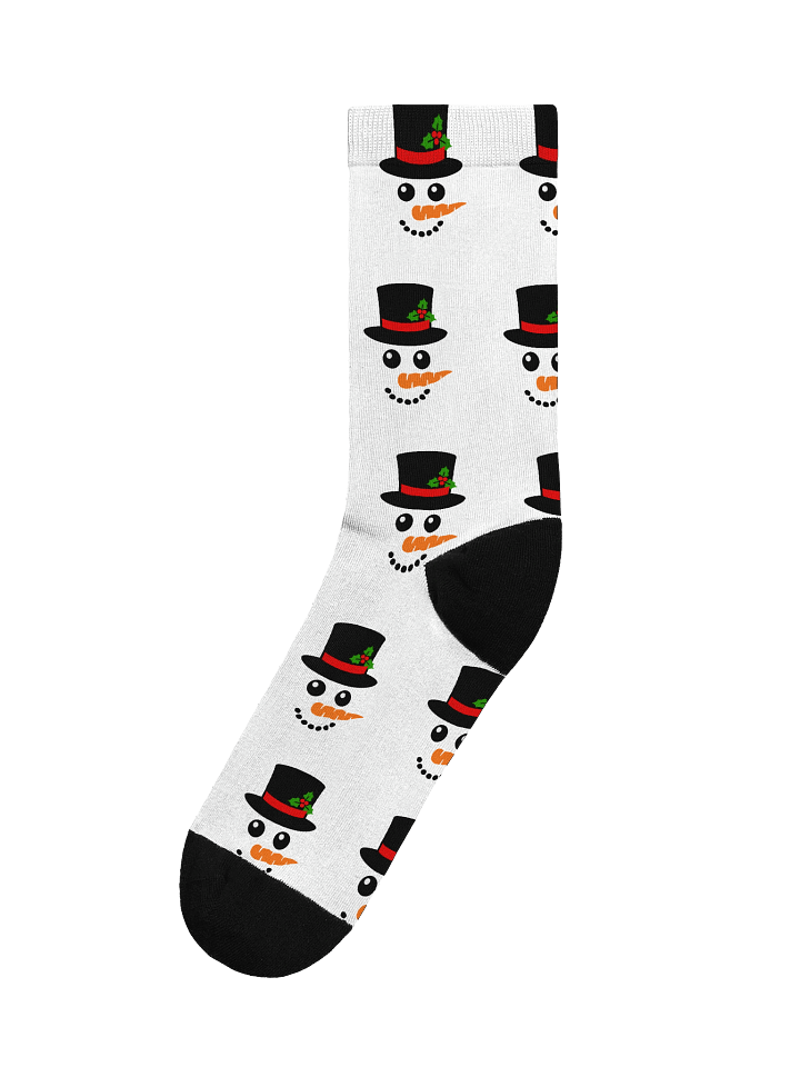 Eco-Friendly Snowman Crew Socks product image (1)