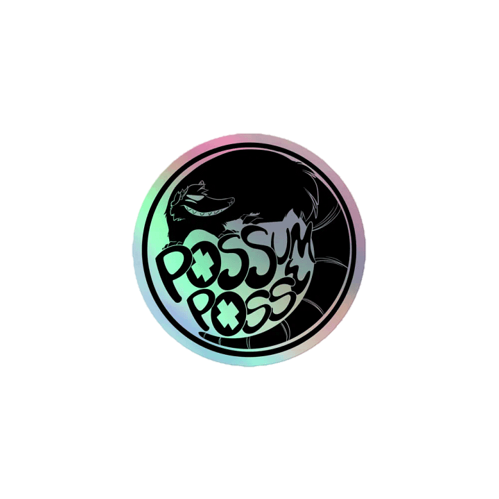 Possum Posse Holo Sticker BLK product image (1)