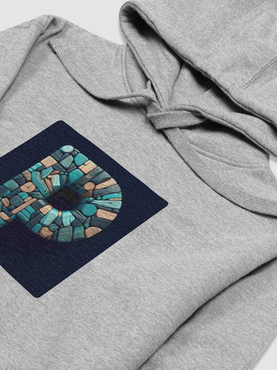 Dimensional Wooden Block 'P' Hoodie | AI Design initial P product image (3)