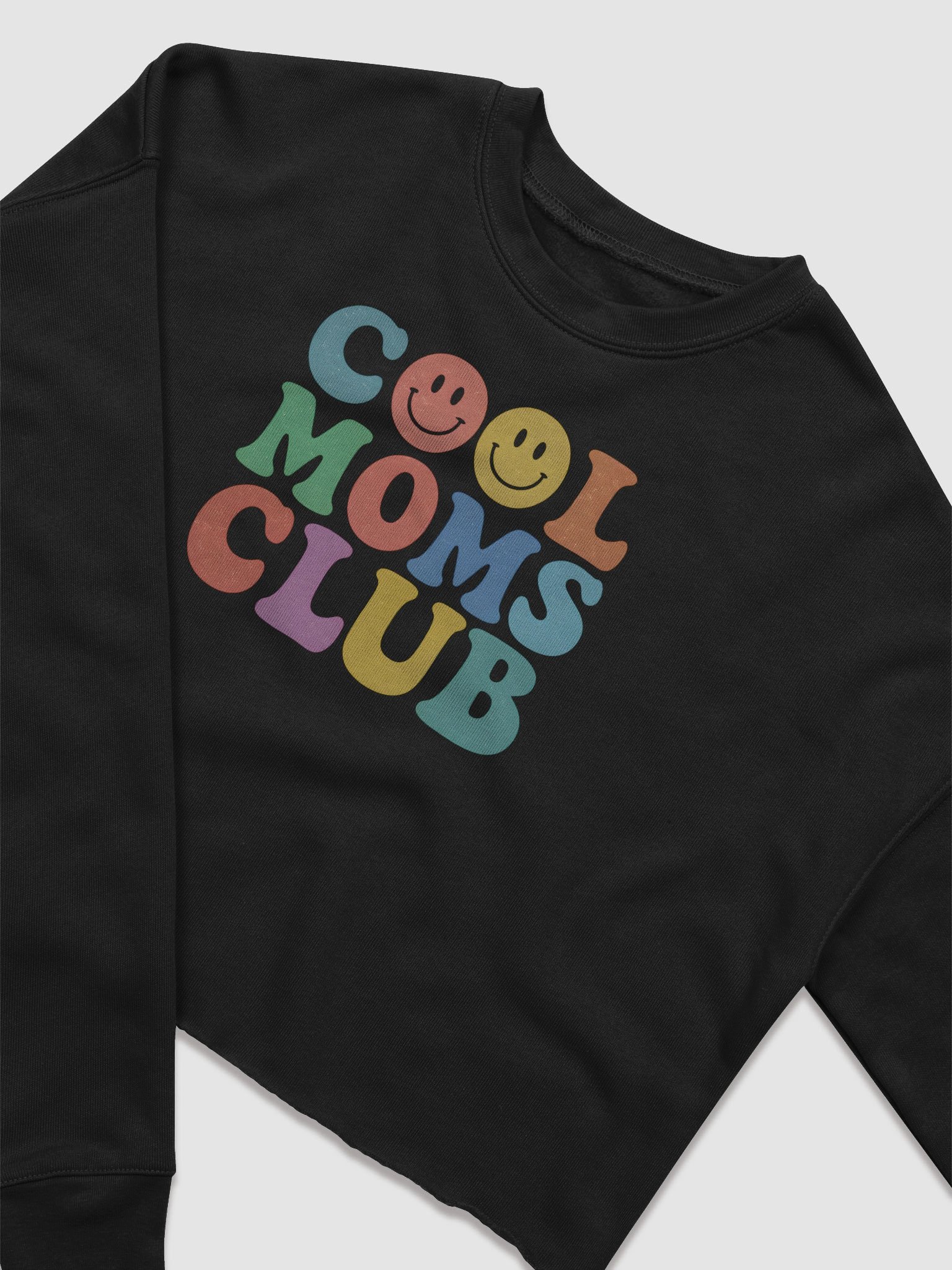 Cool Moms Club Crop Top | Retro Color Pop Mom Tee | Cute & Fun Mother’s Day Gift product image (2)
