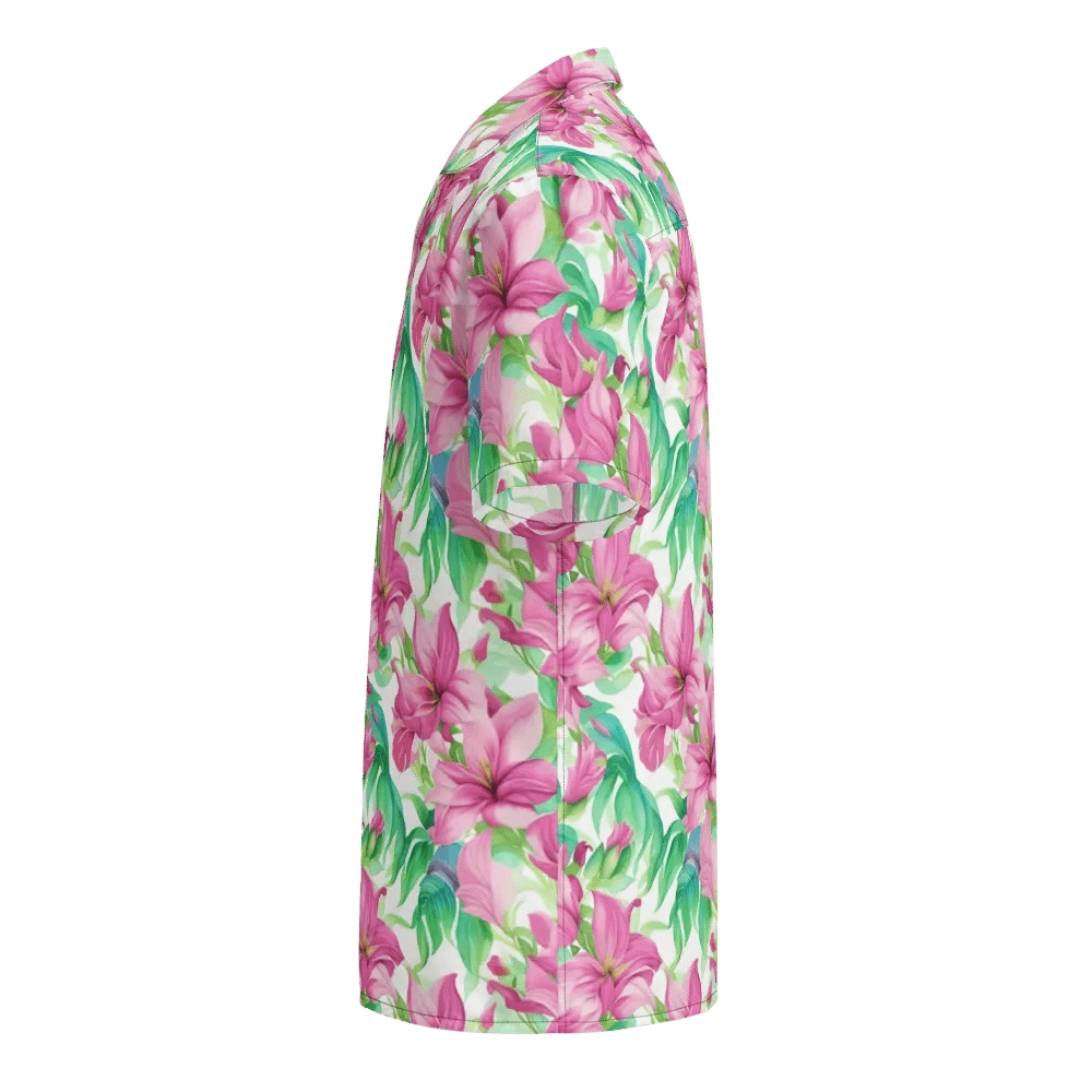 Floral Pattern Puakenikeni Flowers Hawaiian Shirt product image (3)