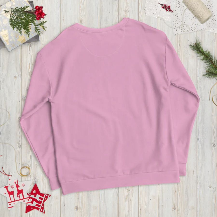 Plain Light Carnation Pink True Summer Unisex Recycled Polyester Heavyweight Premium Sweatshirt by Treasure Pie product image (12)