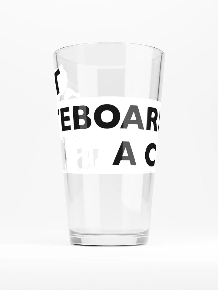 NOT SKATEBOARDING IS A CRIME - Pint Glass product image (1)