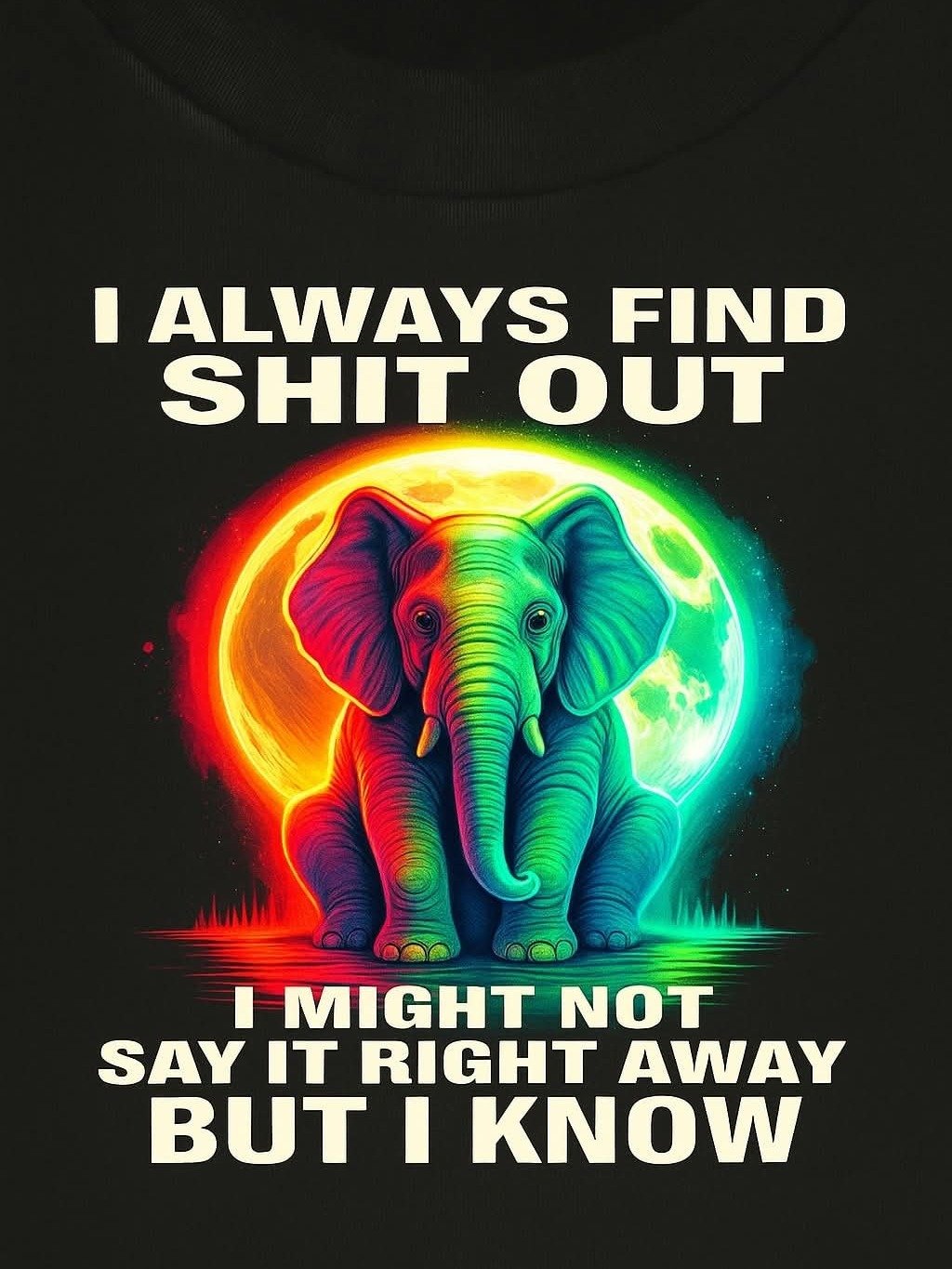 Vibrant Elephant Wisdom T-Shirt product image (1)