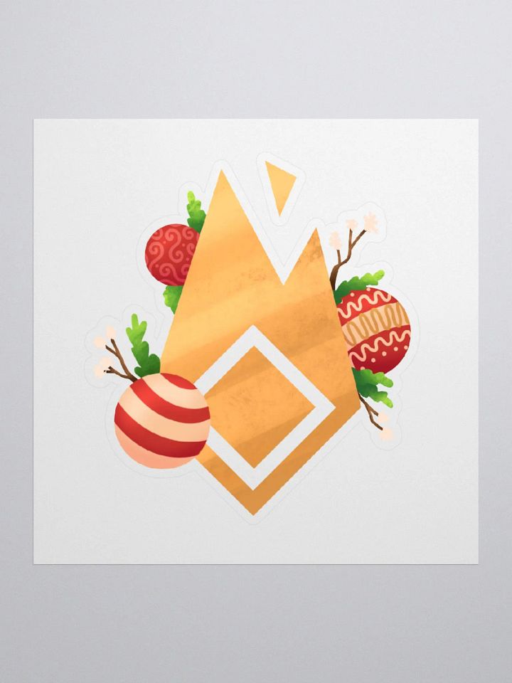 PW Logo Christmas Kiss Cut Sticker product image (1)