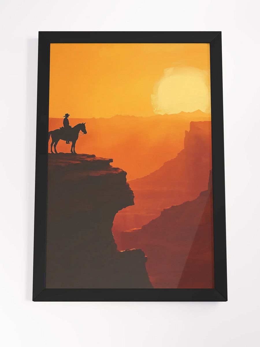 Chase the Sun, Even When the Trail is Rough - Western Sunset Art Poster product image (21)