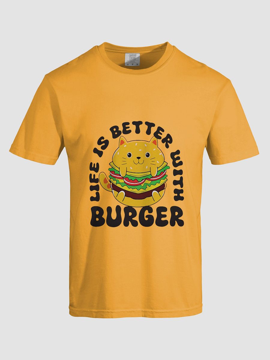 Happy Burger Cat T-Shirt product image (19)