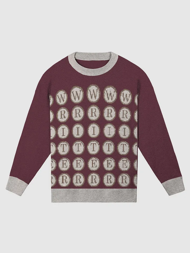Writer Sweater in Burgundy and Sand product image (1)
