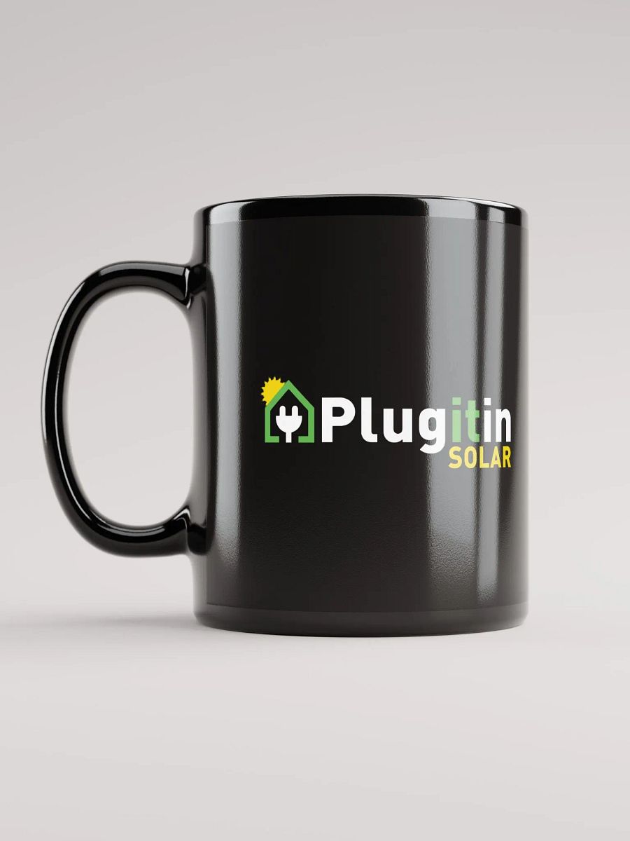 Plug It In Solar High-Quality Black Glossy Mug product image (11)