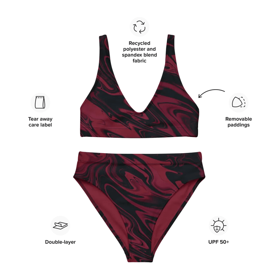 Stylish Swirl Recycled High Waisted Bikini product image (3)