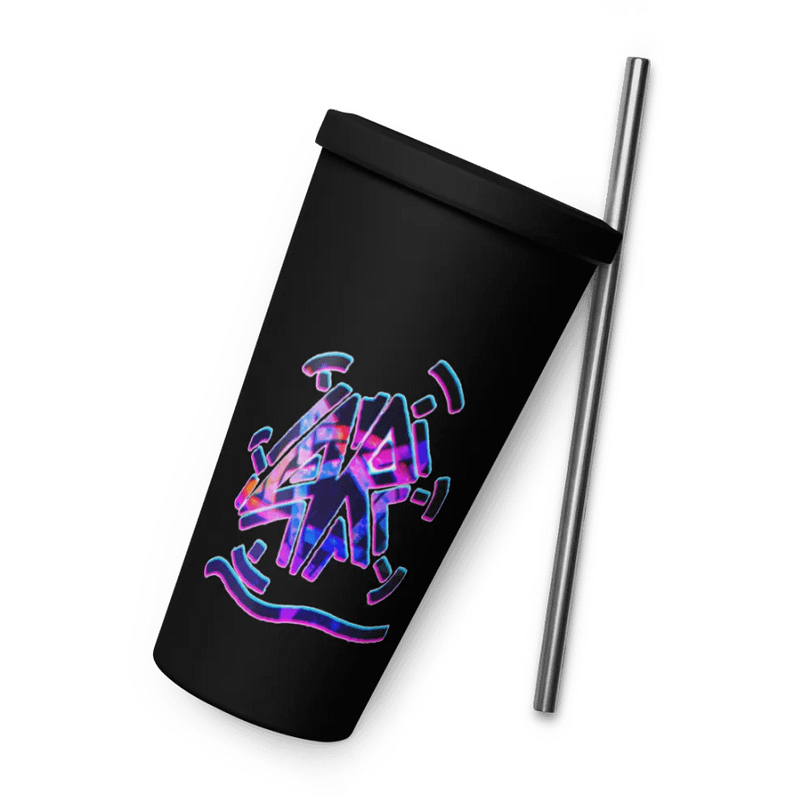 AR LOGO insulated cup with straw product image (6)