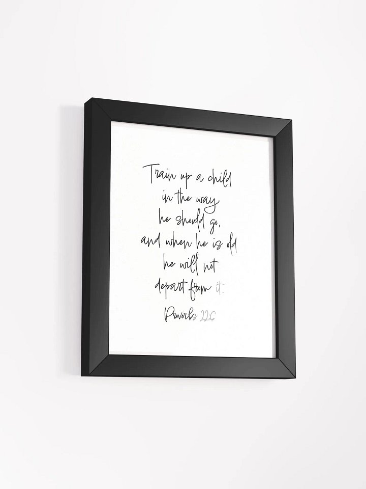 Train up a child - Framed product image (15)