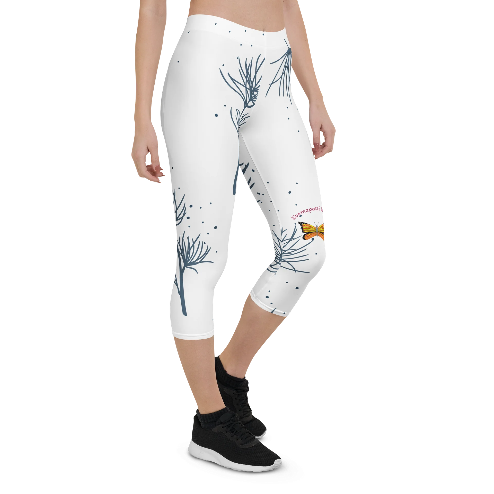 Koomapatti Island Butterfly Capri Leggings product image (6)