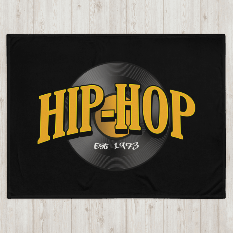 Hip-Hop 1973 - BLACK - Throw Blanket product image (3)