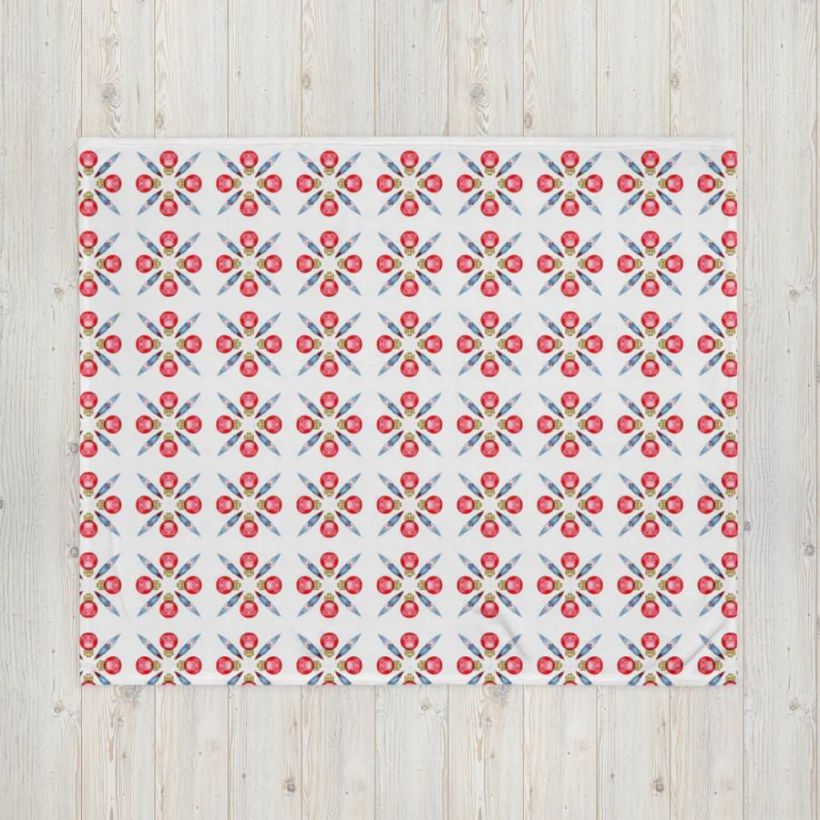 Festive Bauble Throw Blanket product image (6)