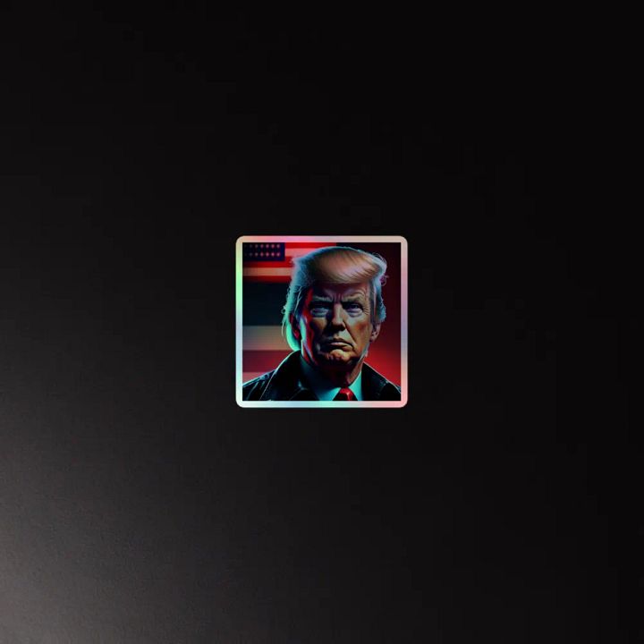 Touch of Patriotism Holographic Sticker product image (4)