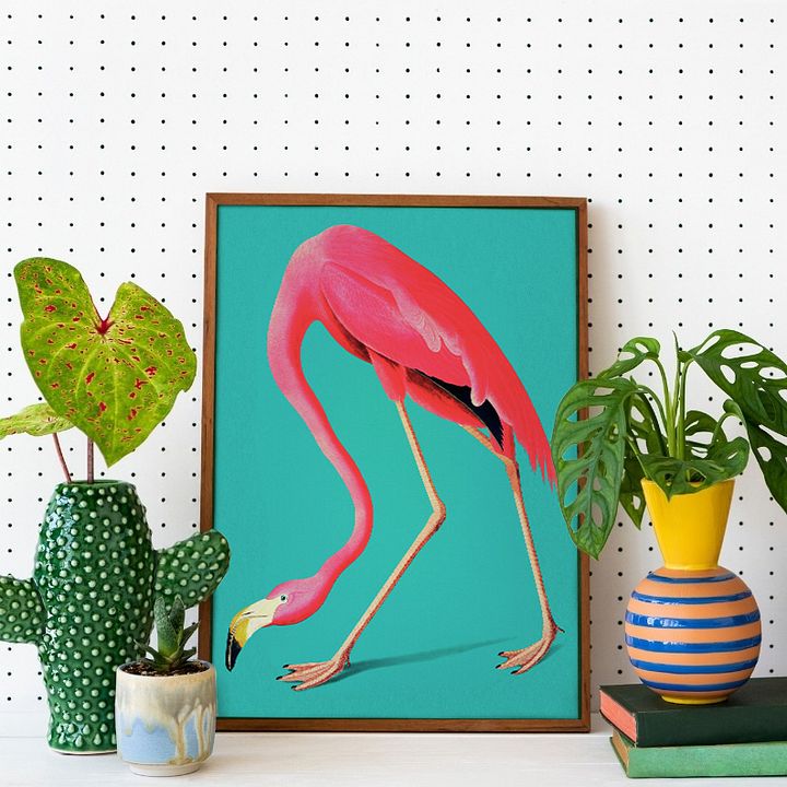 Vintage Flamingo Art Print product image (2)