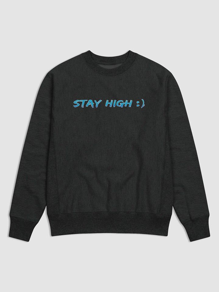 Champion Cotton Max Stay High Sweatshirt (Blue Text) product image (1)