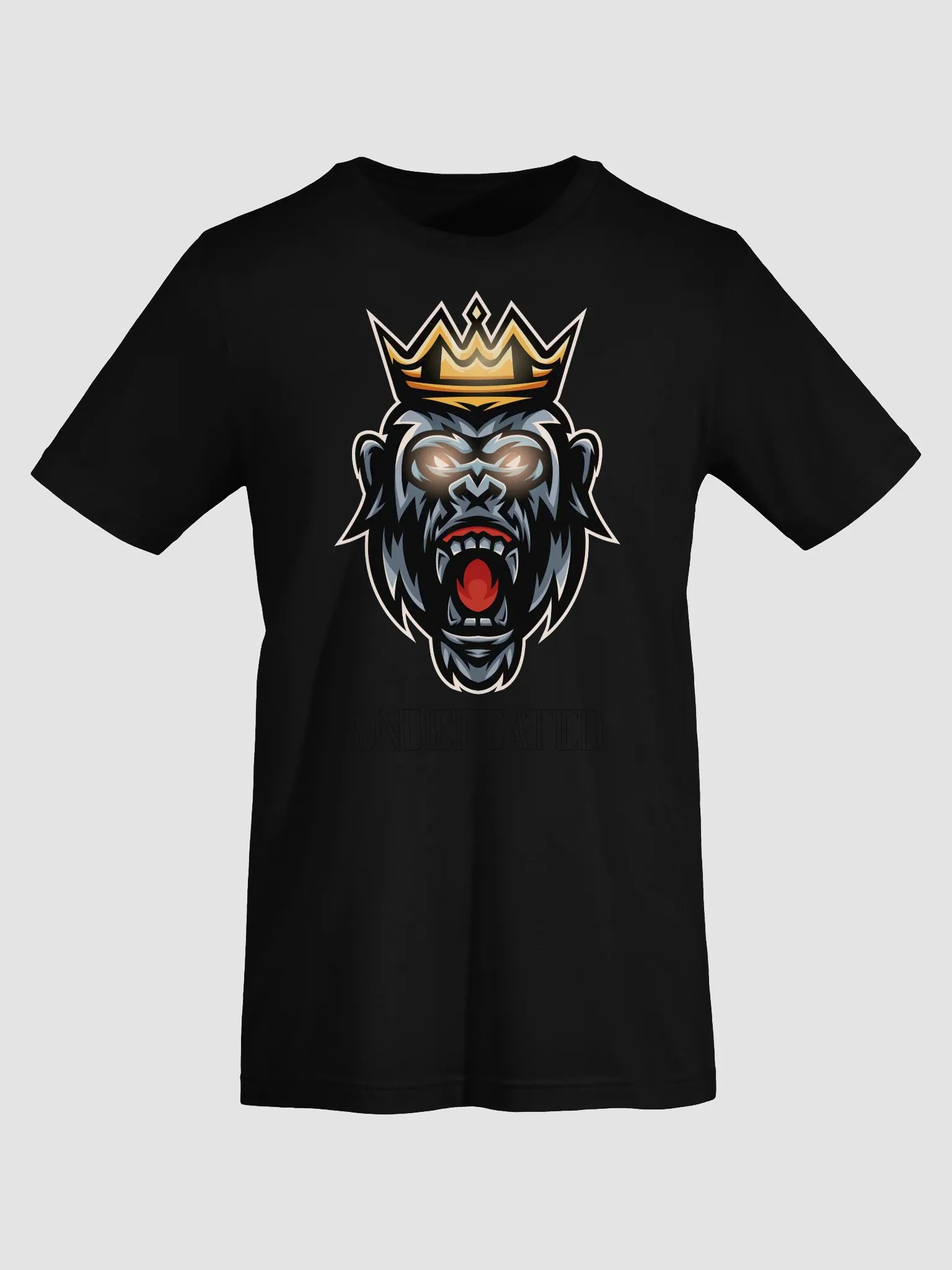 King Gorilla “Undefeated” Tee | Bold Primal Power on Bella + Canvas Unisex Shirt product image (60)