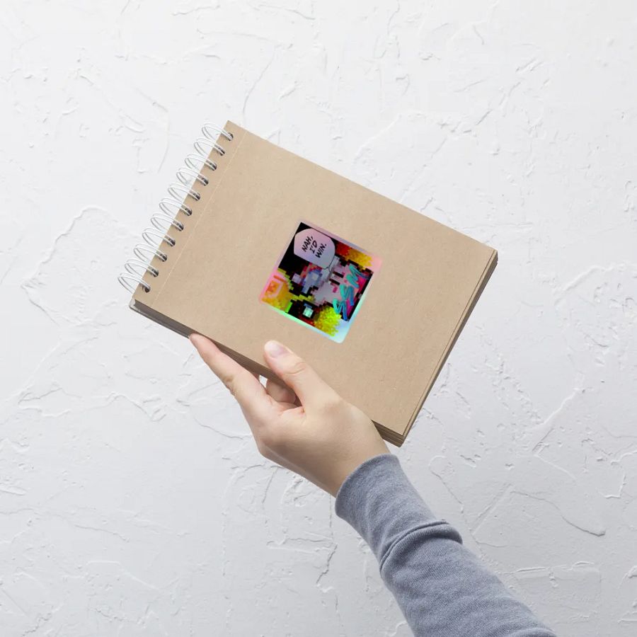 Nah, I'd Win Holographic Sticker product image (7)