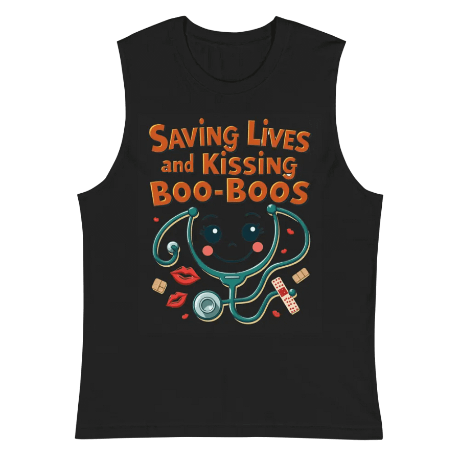 Cheerful Stethoscope Muscle Tank product image (3)