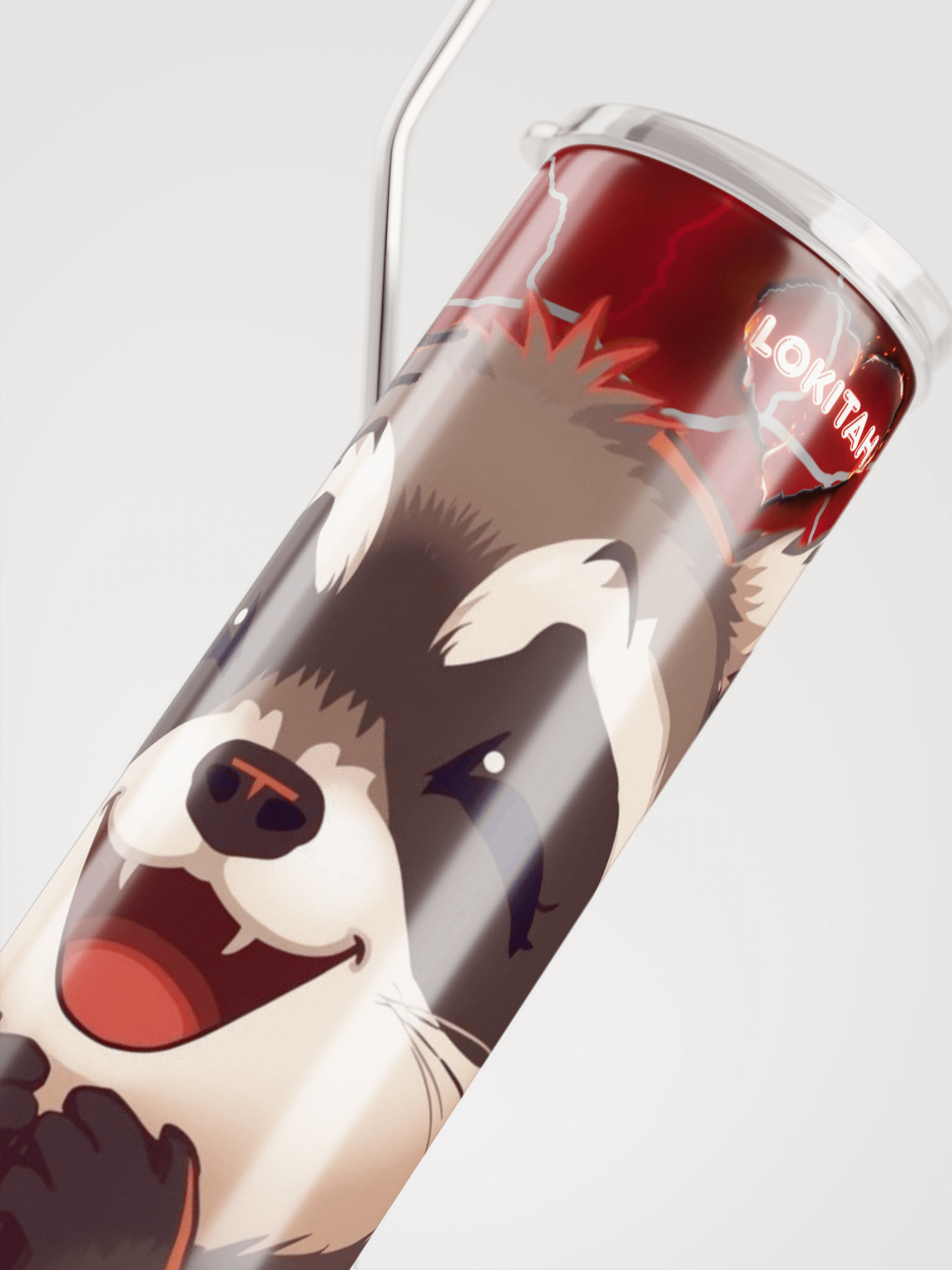 I will not rage Raccoon Stainless Steel Tumbler product image (4)