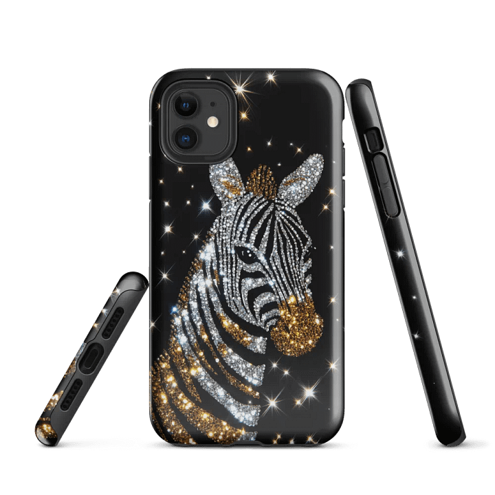 Zebra Sparkle Effect - Tough Phone Case product image (1)