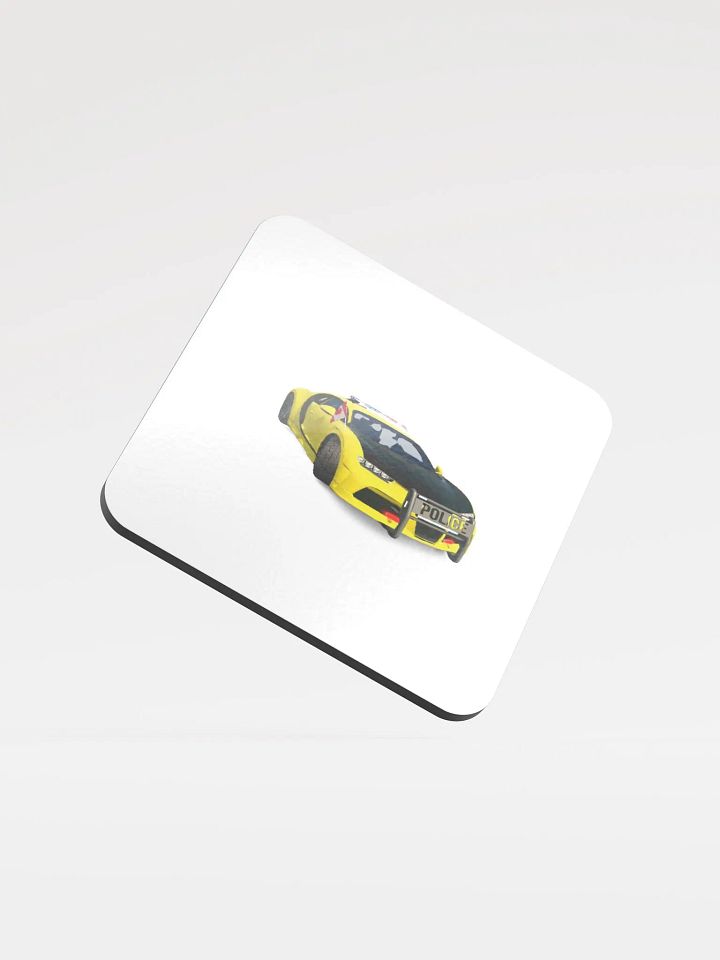 Sleek & Sustainable Police Car Coaster product image (1)
