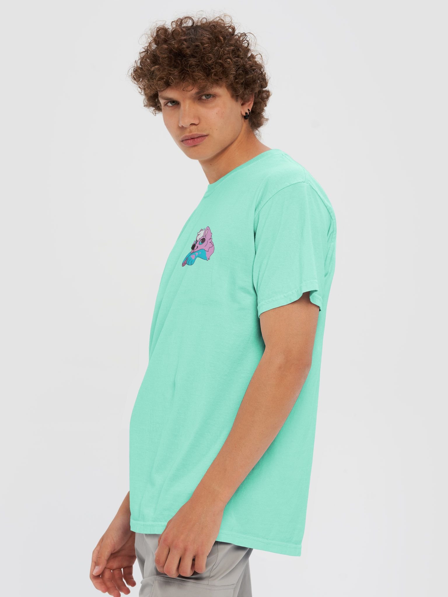 Aqua Light fursona T-shirt product image (50)