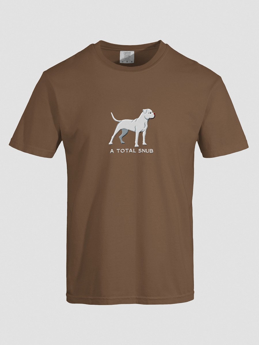 A Total Snub T-Shirt(Embroidered) of an American Bulldog(White) product image (27)