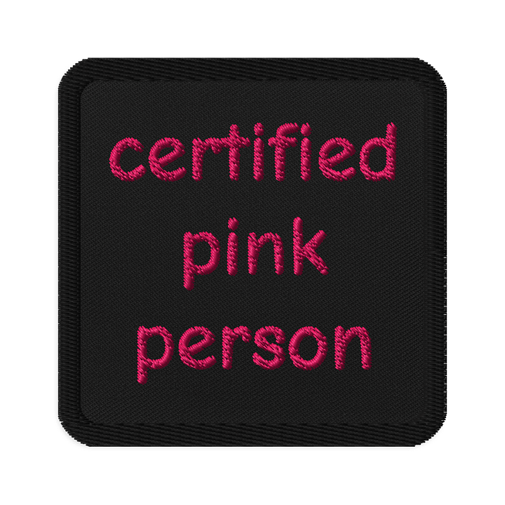 Certified Pink Person Patch product image (1)