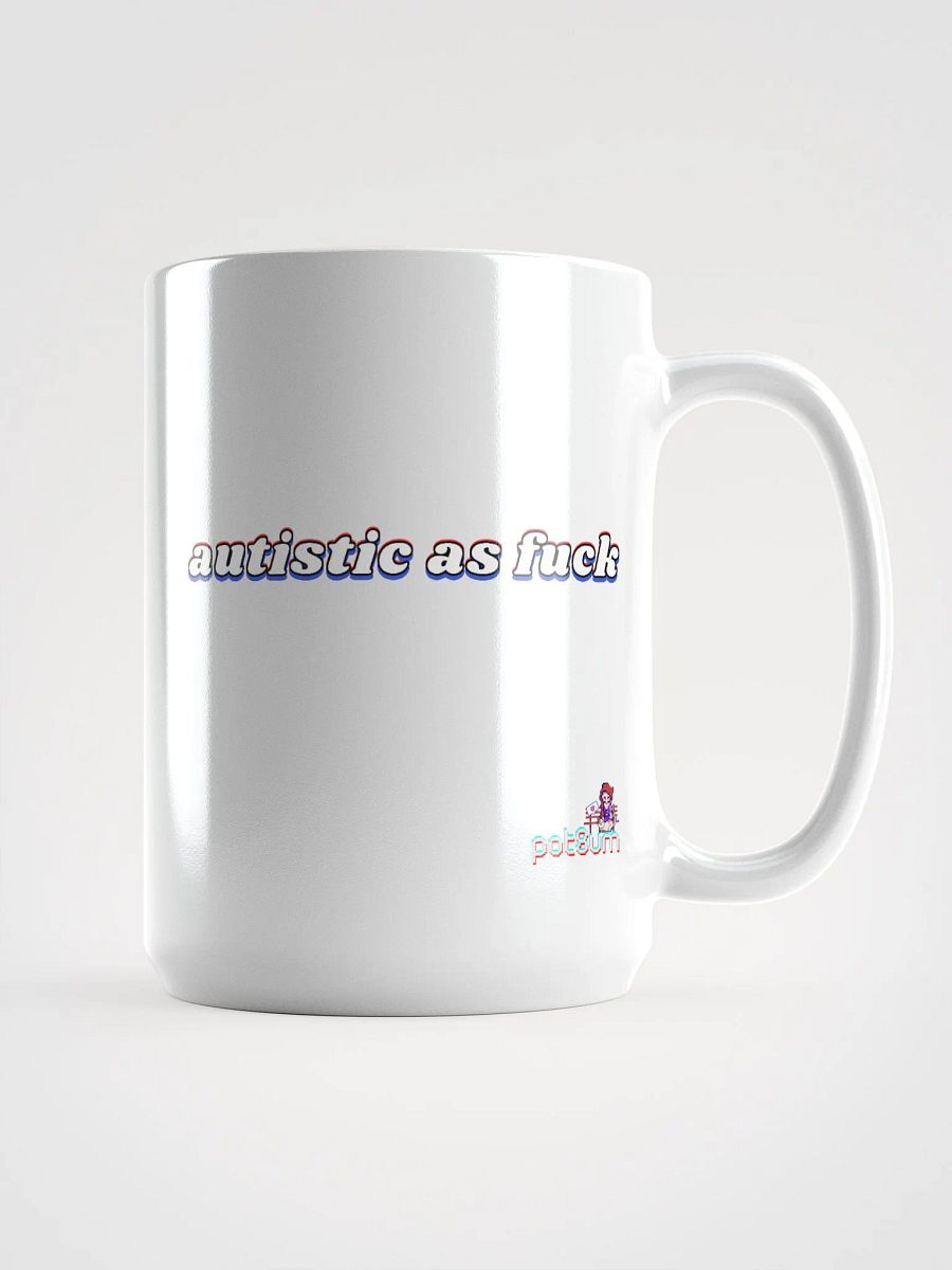 AUTISTIC AS F*CK white glossy mug product image (5)