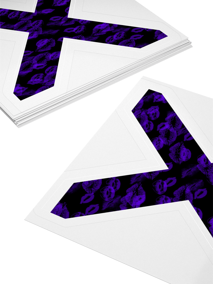 Black X Purple Lipstick Kisses | Kiss-cut Sticker product image (4)