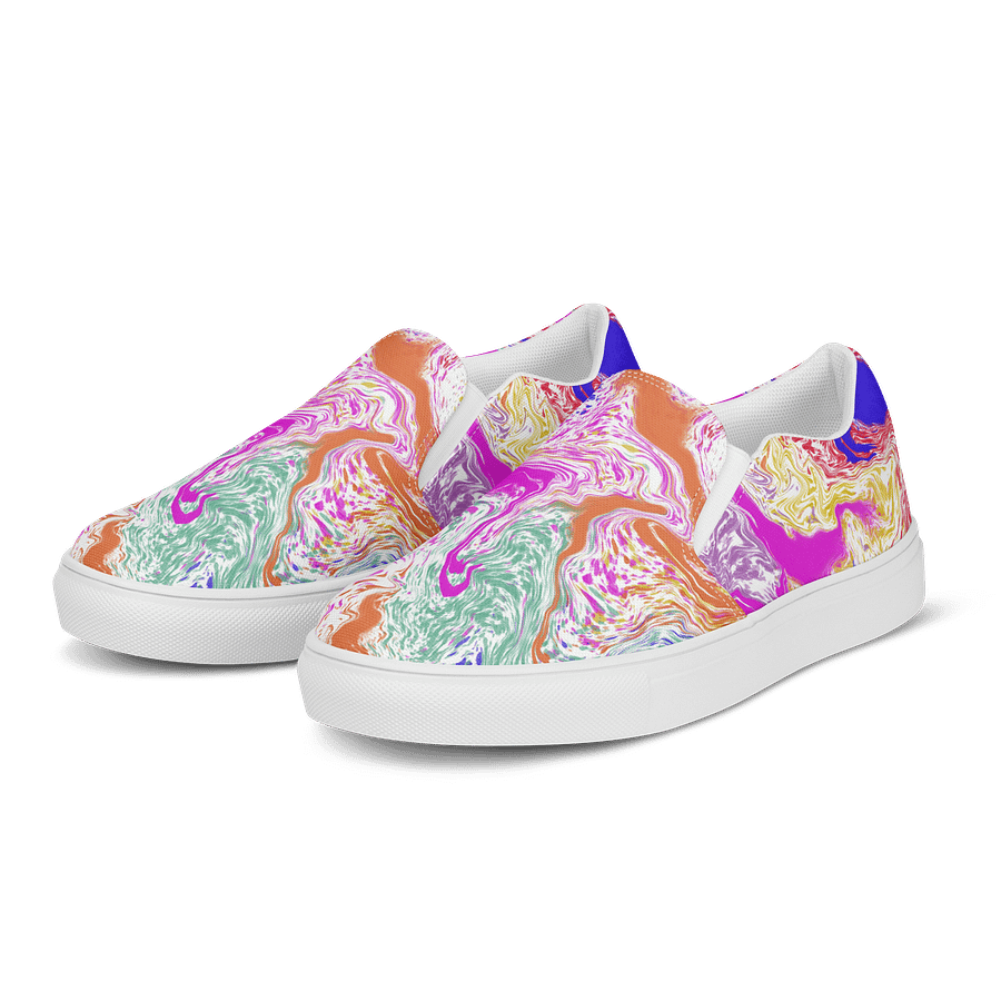 Chromatic Swirl Women's Slip-Ons product image (3)