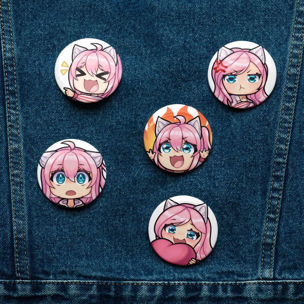 Mysteli Button Pins 2.5