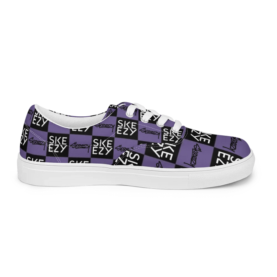 Checkered Skeezy Lace-Up Shoes PUR/BLK (Men's) product image (10)
