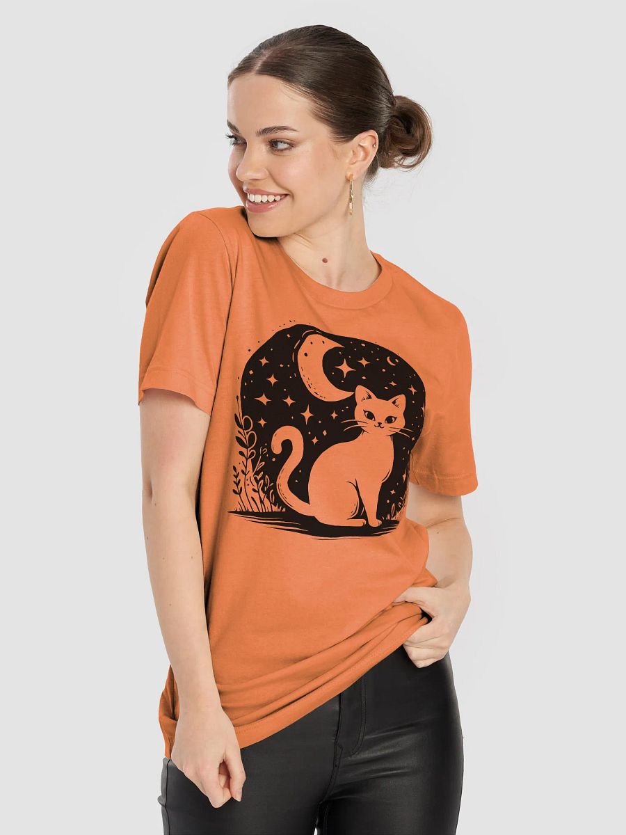Cat in the Night Supersoft Unisex T-Shirt product image (8)