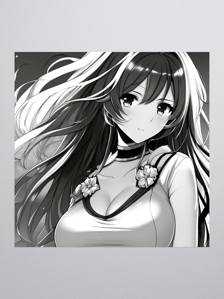 Anime Girl Sticker -original Art- 5.5X5.5 in. product image (1)