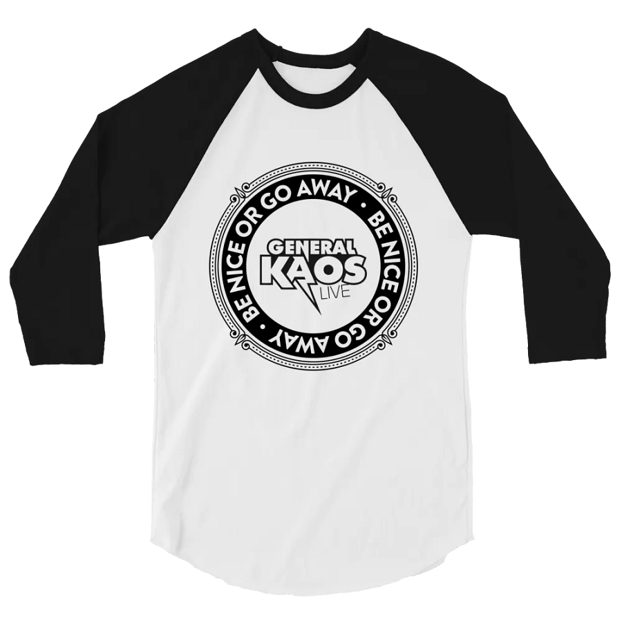 BE NICE (Baseball Tee - DARK LOGO) product image (1)