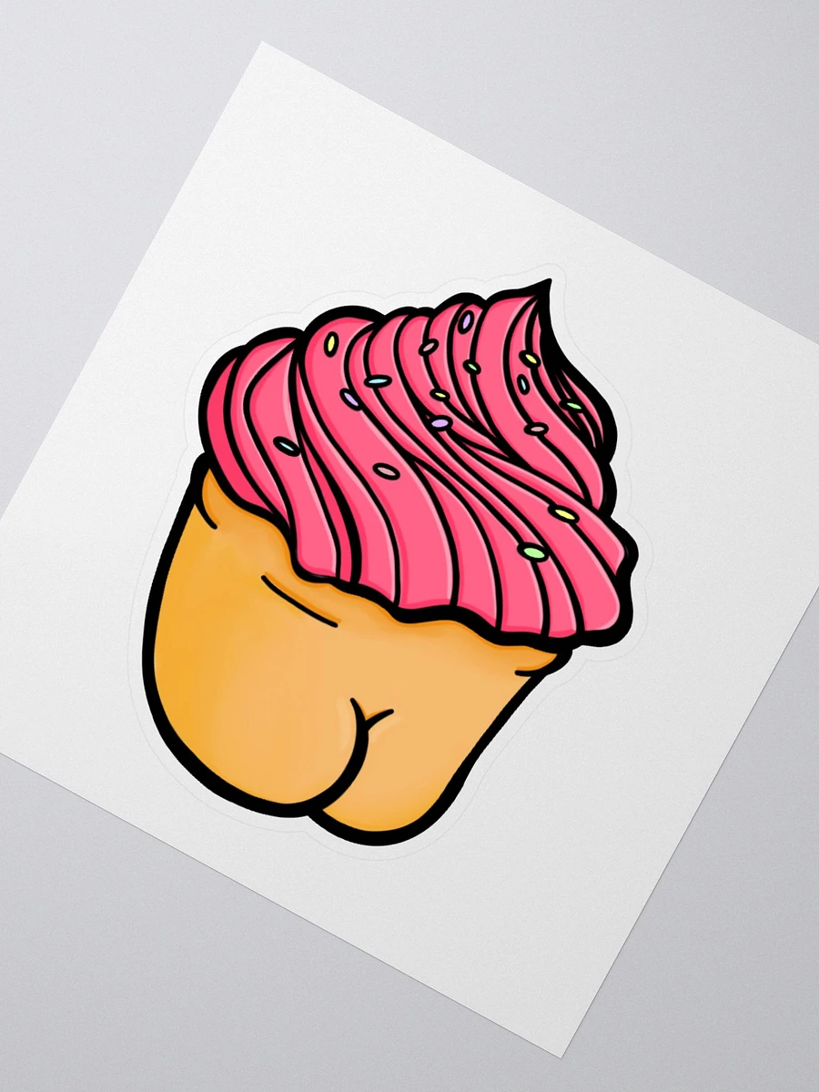 AuronSpectre Cheeky Cupcake Sticker - Pink product image (2)