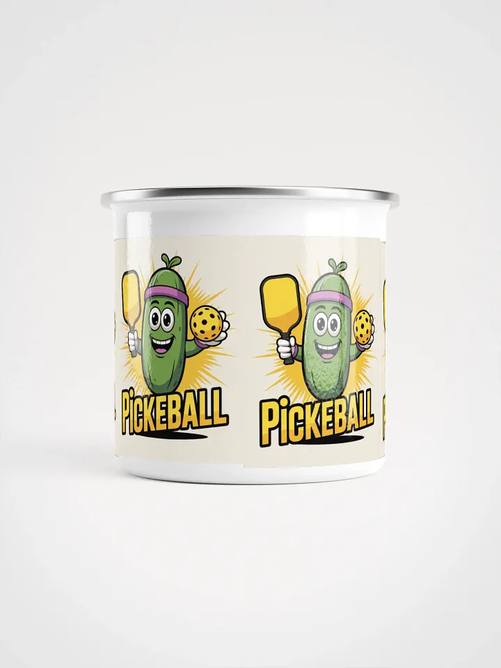 "Dill With It Pickleball Enamel Mug" product image (2)