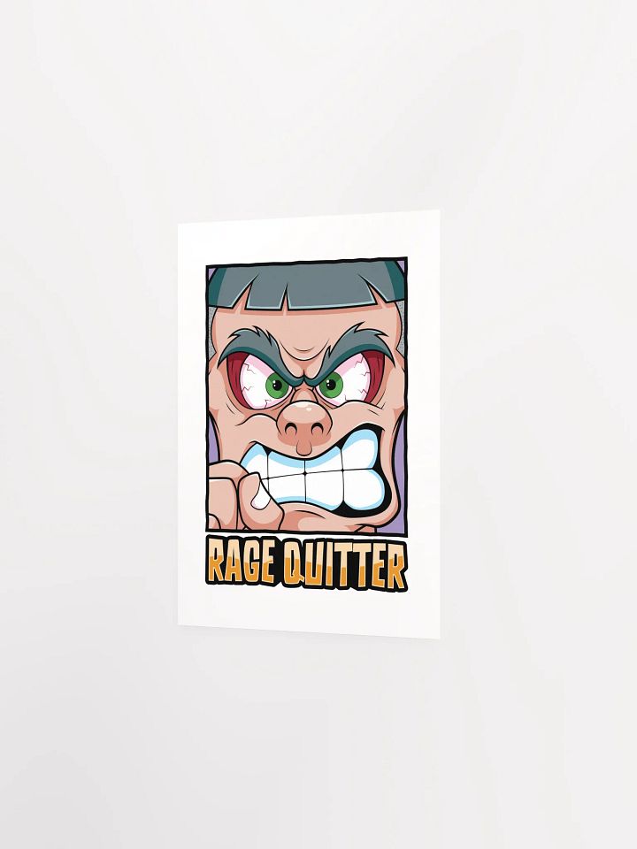Funny Gamer Poster – Retro Rage Quit Wall Art product image (16)