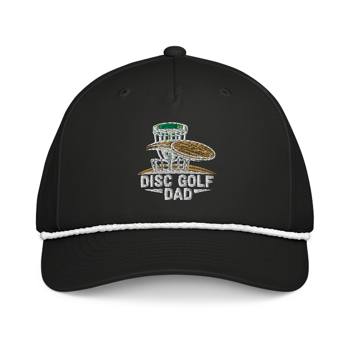 Fancy Lads Black Richardson Rope Hat "Disc Golf Dad" product image (2)